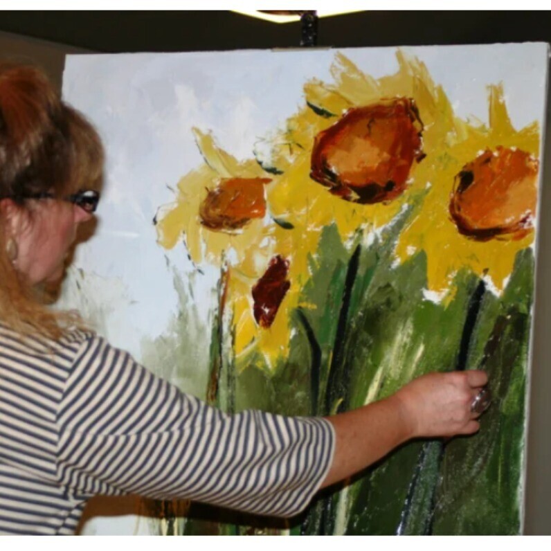 Anne-Marie Tollet - The artist at work