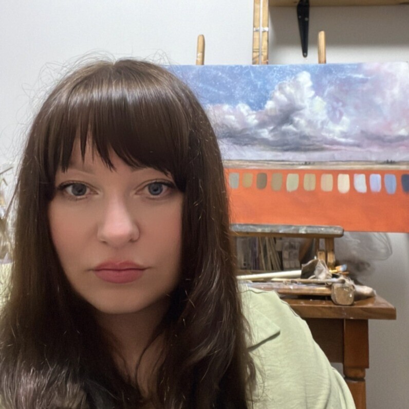 Anastasia Salabodova - El artista trabajando