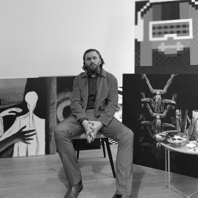 Andrbel - The artist at work