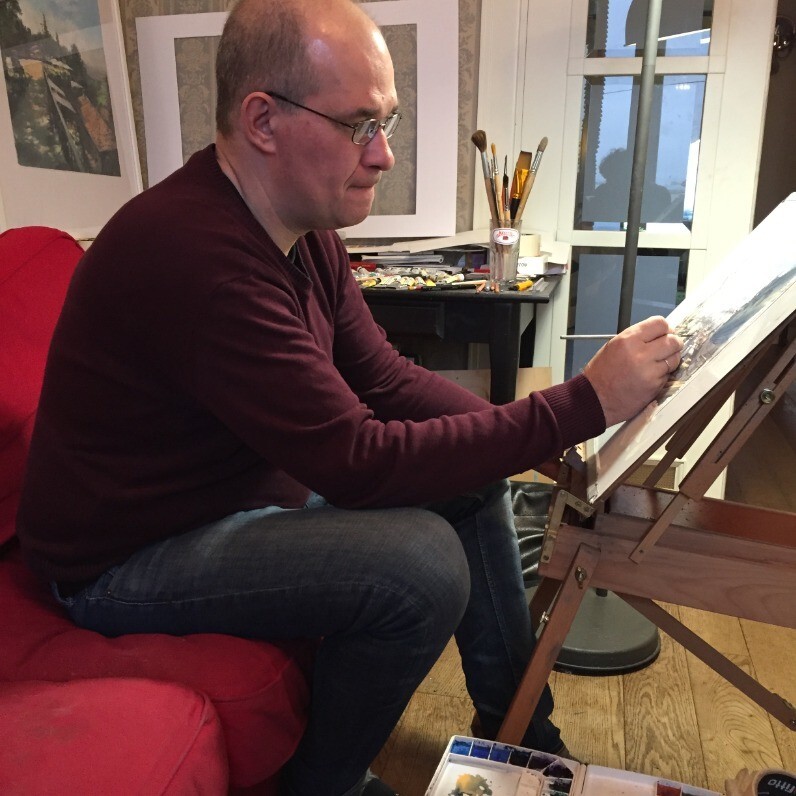 Andrei Svistunov - The artist at work