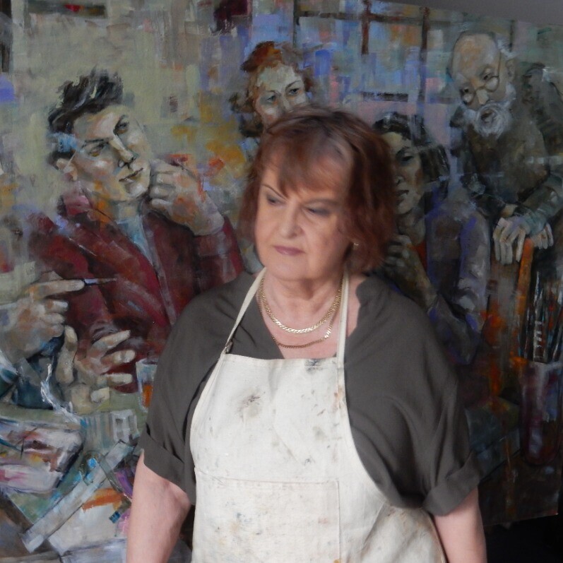 Angela Bruma - Der Künstler bei der Arbeit