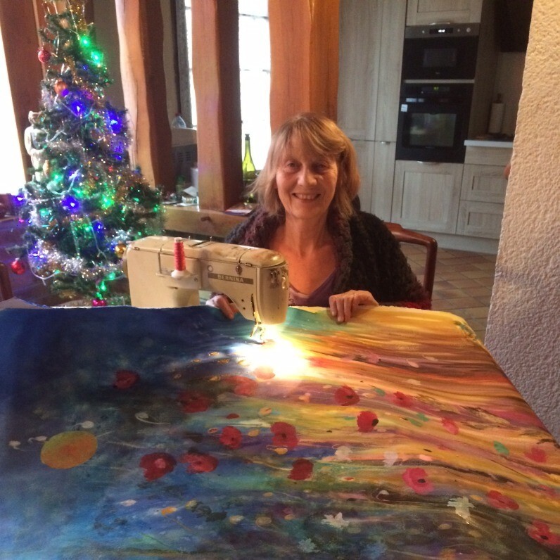 Ann Dunbar - The artist at work