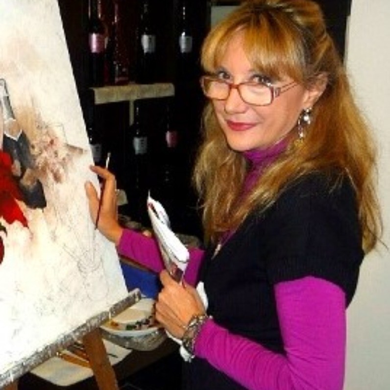 Anna Rita Angiolelli - The artist at work
