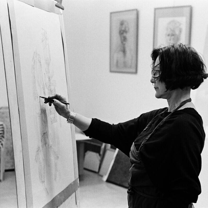 Anne Malvy - The artist at work