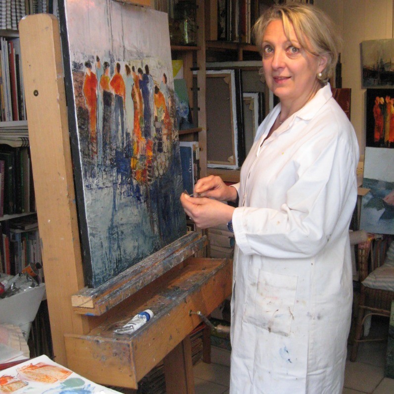 Anne Cibot - L'artiste au travail