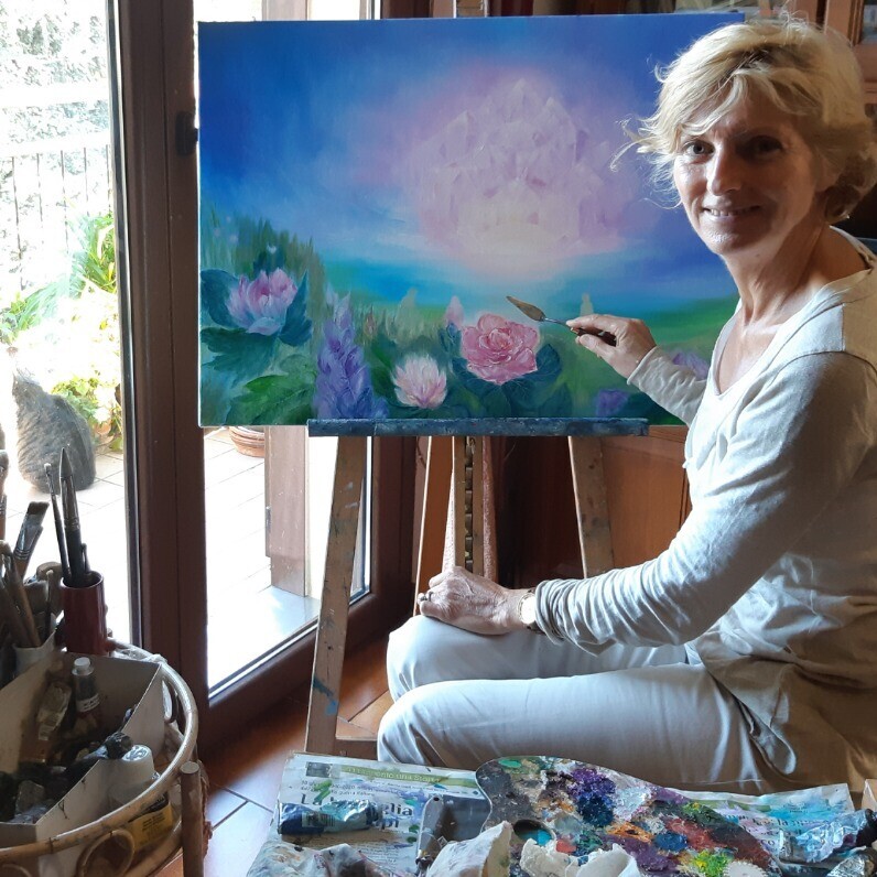 Anne Marie Delaby - The artist at work