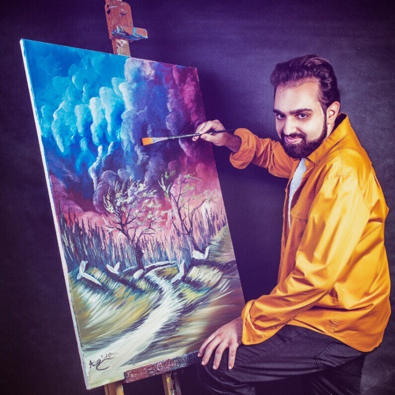 Anthony Abdel Karim - The artist at work
