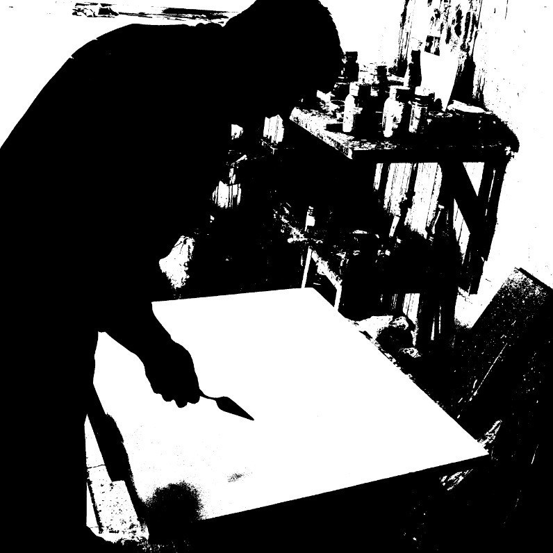 Anton Rakun - The artist at work