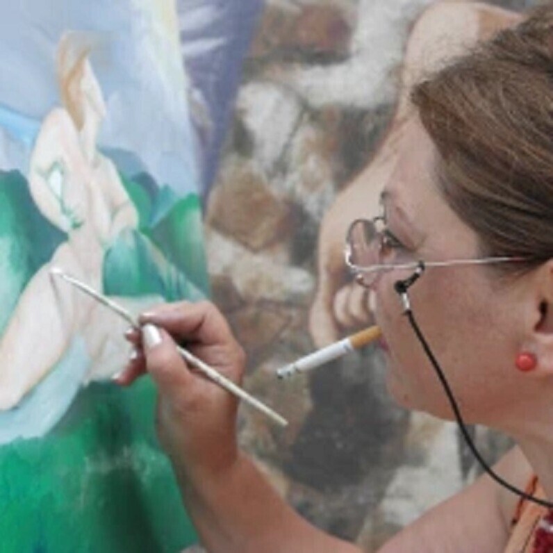 Antonia Calabrese (acartWorks) - The artist at work
