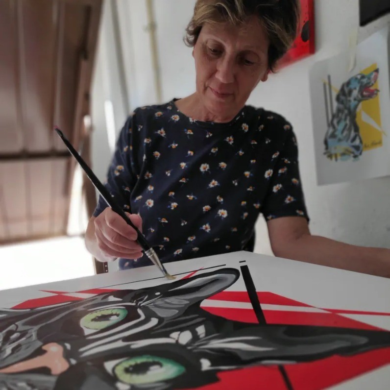 Ana Almeida - The artist at work