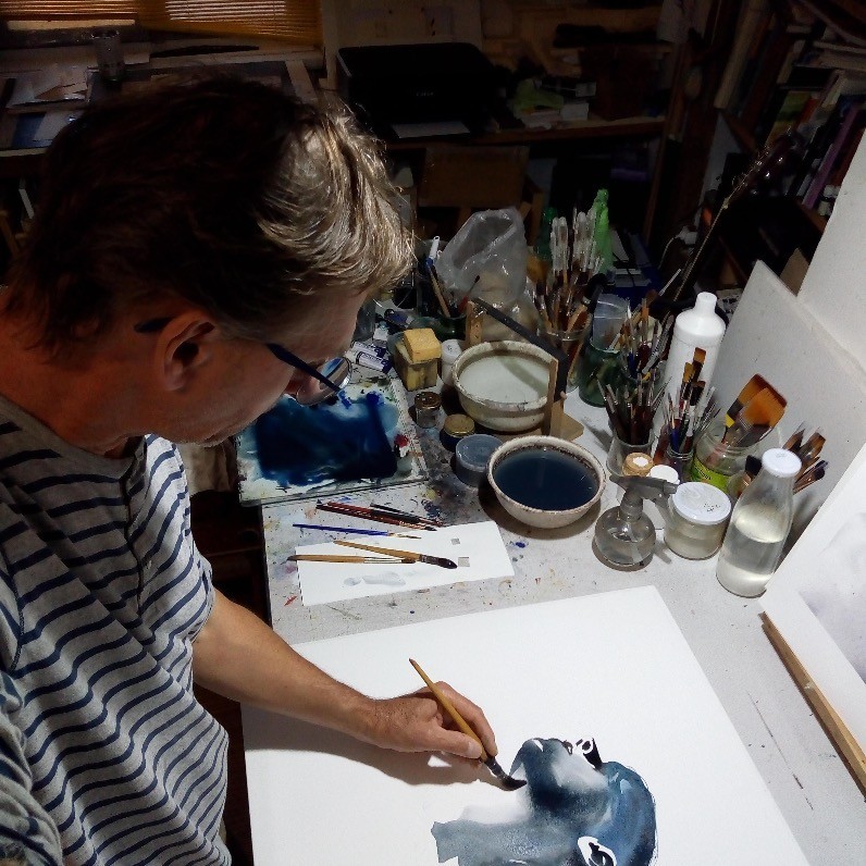 Pascal Pihen - El artista trabajando