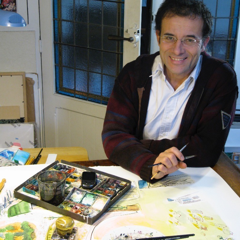 Arnaud Faugas - L'artiste au travail
