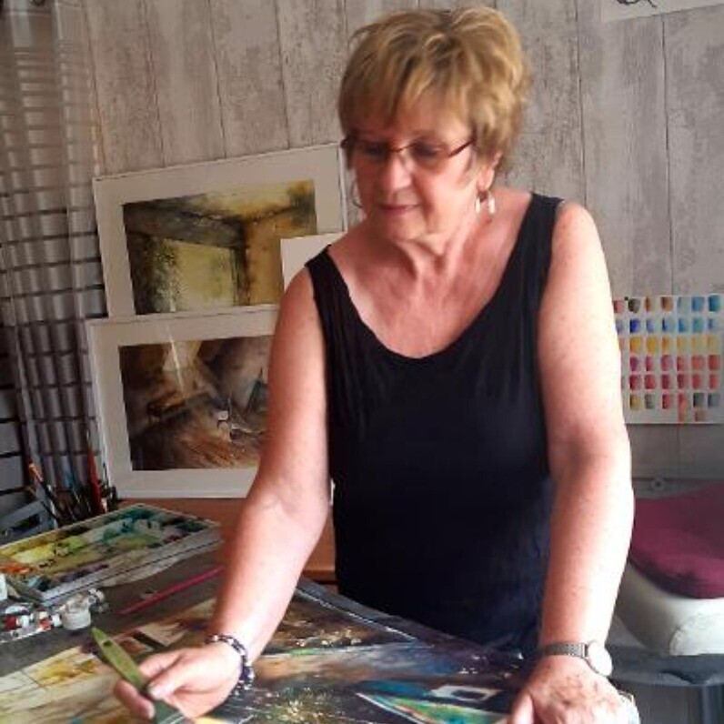Chantal Fischer - De kunstenaar aan het werk