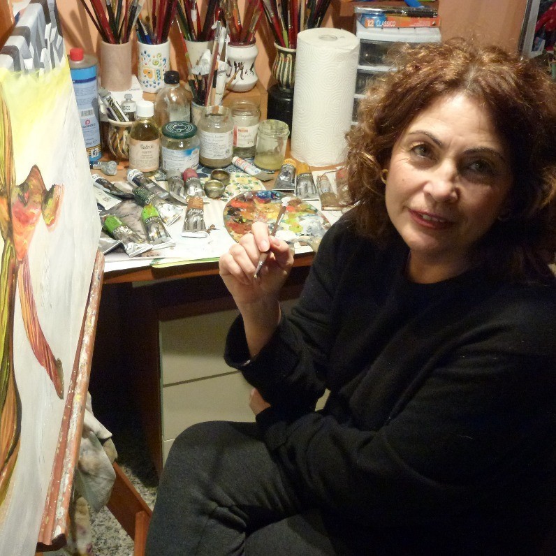 Marina Crisafio - The artist at work