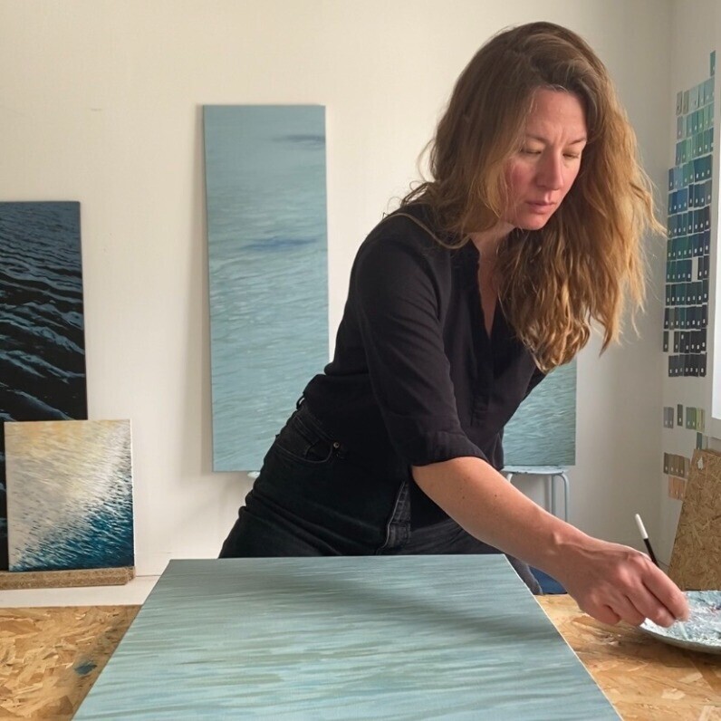 Aude Monier - L'artiste au travail