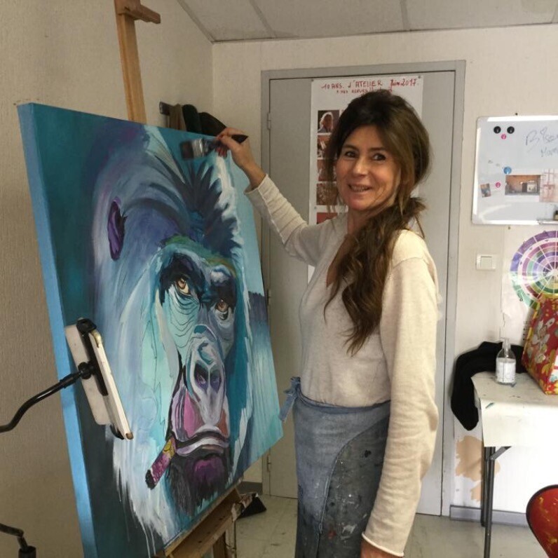 Babeth Puech - L'artiste au travail
