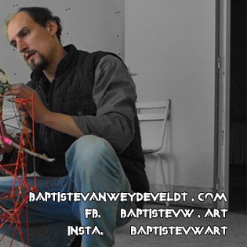 Baptiste Vanweydeveldt - L'artiste au travail