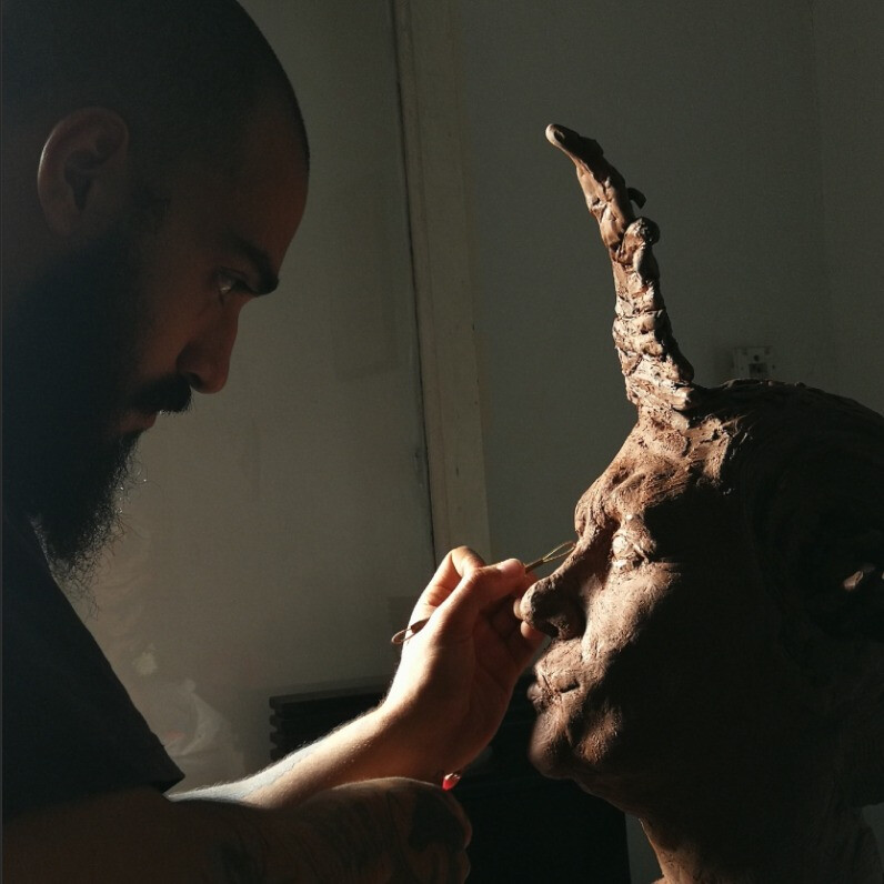 Basem Soliman - The artist at work