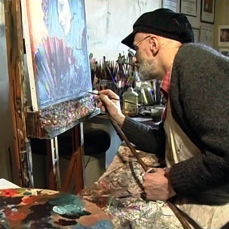 Gérard Basiletti - L'artiste au travail