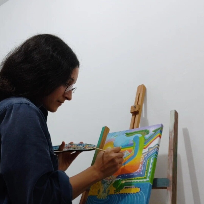 Beatriz Matos (ArTemperance) - El artista trabajando