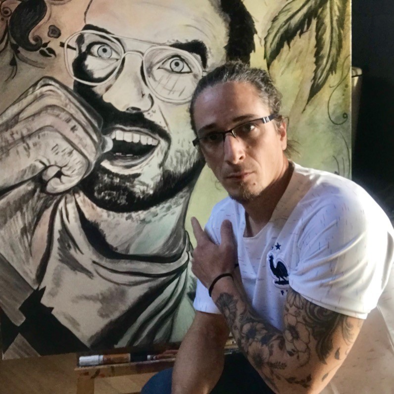 David Belo - O artista no trabalho