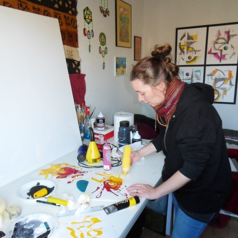 Julie Benoist - The artist at work