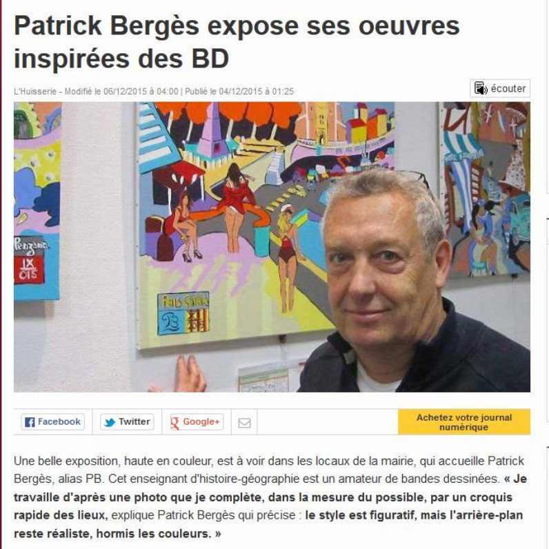 Patrick Bergès - The artist at work