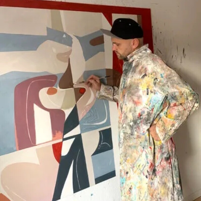 Bernard Simunovic - The artist at work
