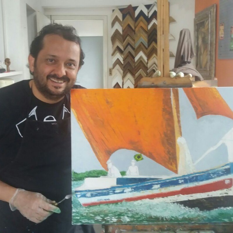Beto Freitas - O artista no trabalho