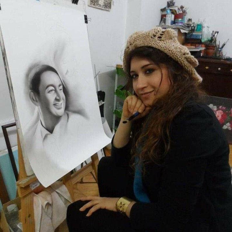 Bi̇Hter Nazlican Taştan - Artysta przy pracy
