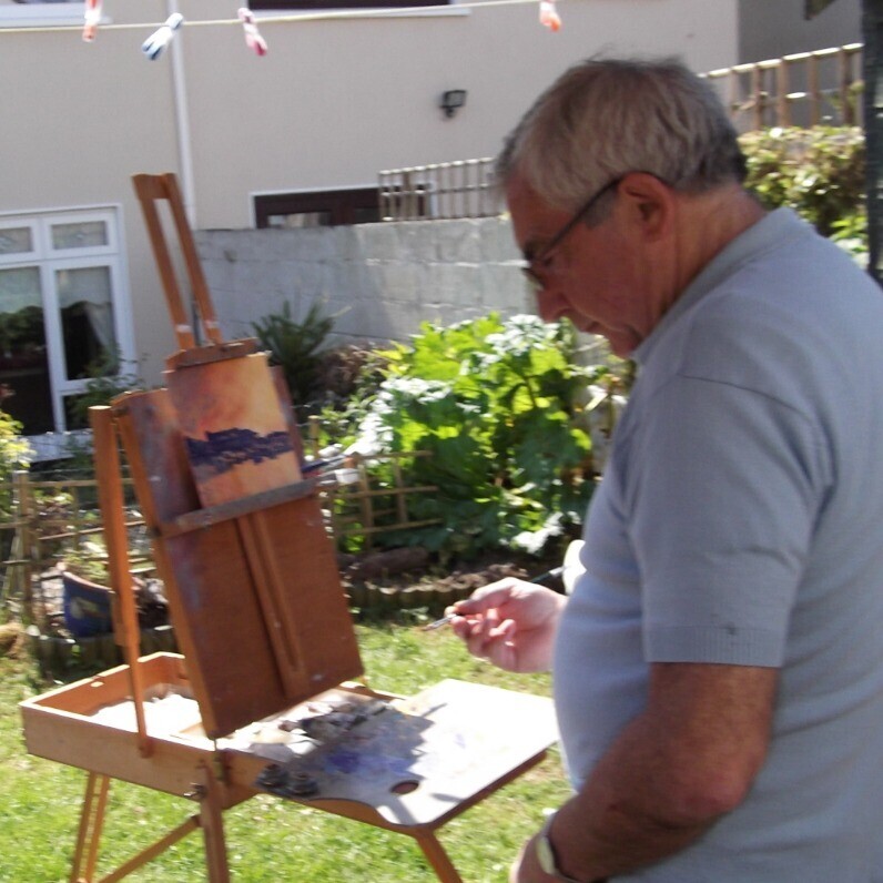 Bill O'Brien - The artist at work