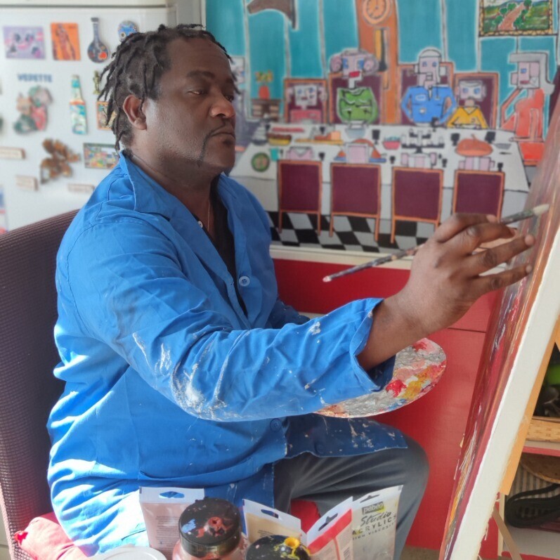 Blonval - L'artiste au travail