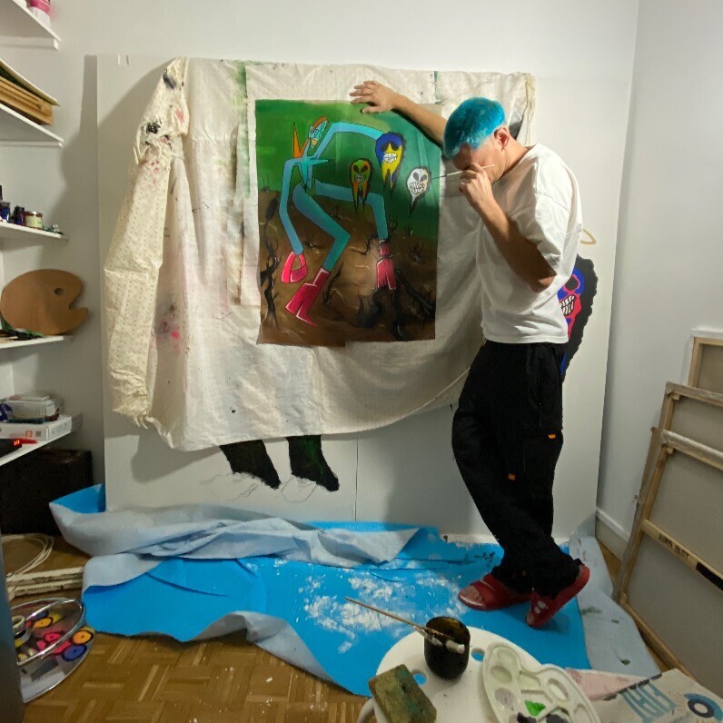 Boris Blot - The artist at work