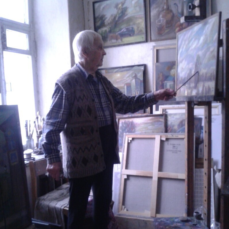Boris Kotov - El artista trabajando
