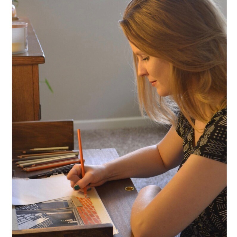 Brandi Dieter - The artist at work