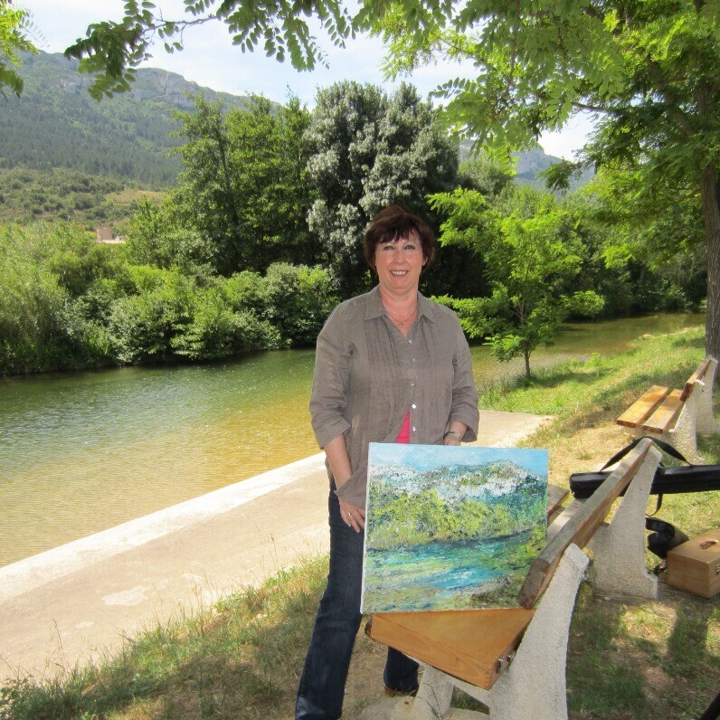 Brigitte Botsen (Britt) - The artist at work