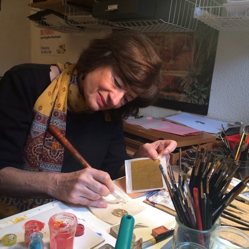 Brigitte Boulanger - L'artiste au travail