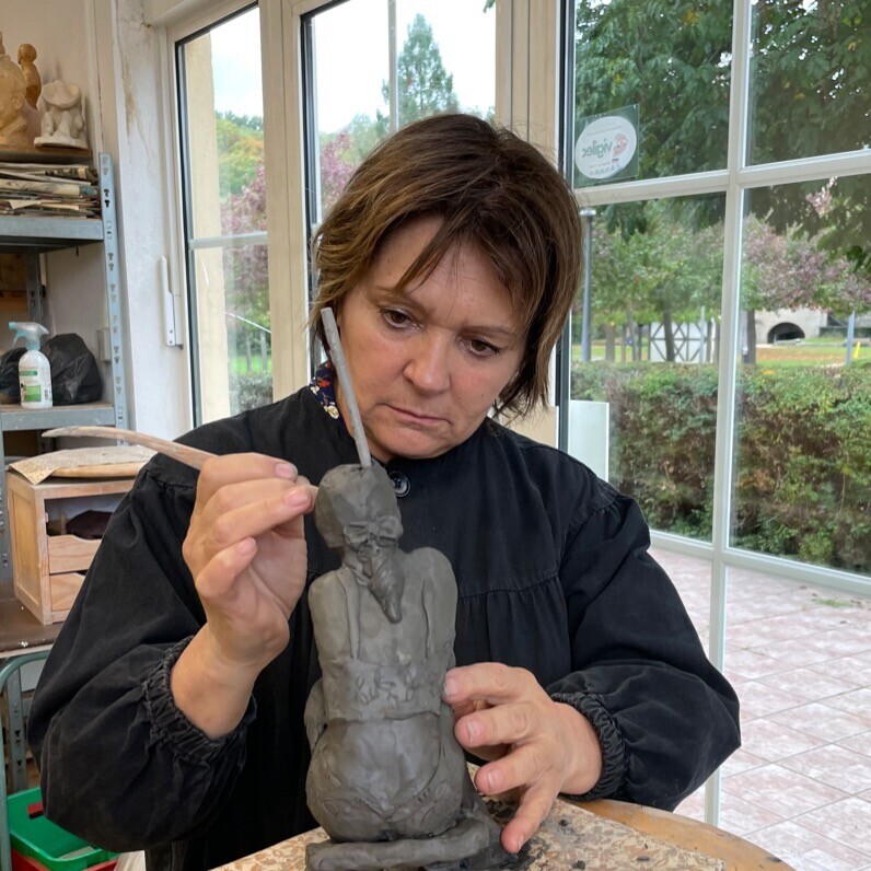 Brigitte Bouron - L'artiste au travail