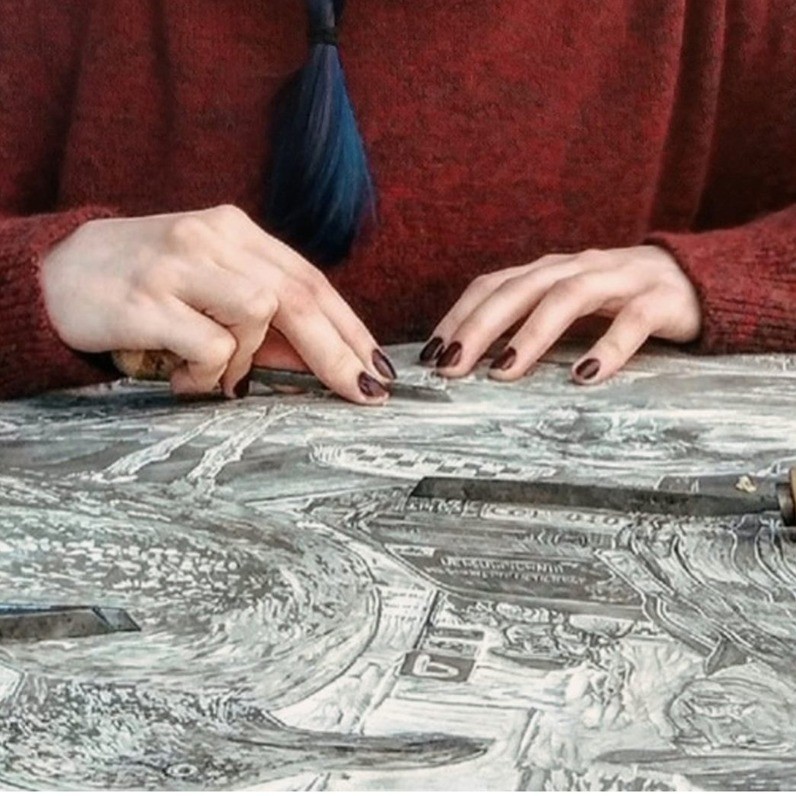 Kristina Buga - The artist at work