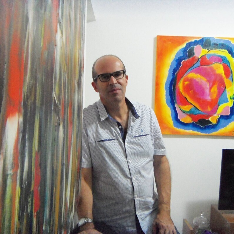 Antonio Saraiva - O artista no trabalho