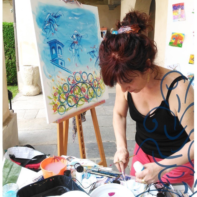Carmen Pedullà - The artist at work