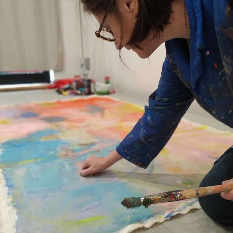 Catherine Maddens - L'artiste au travail