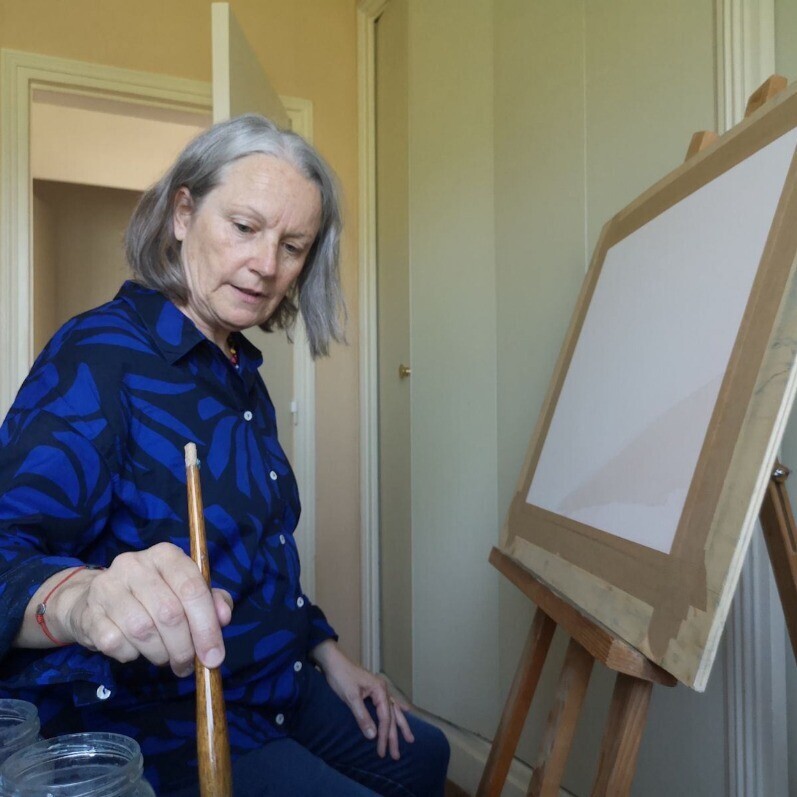 Catherine Vandaële - L'artiste au travail