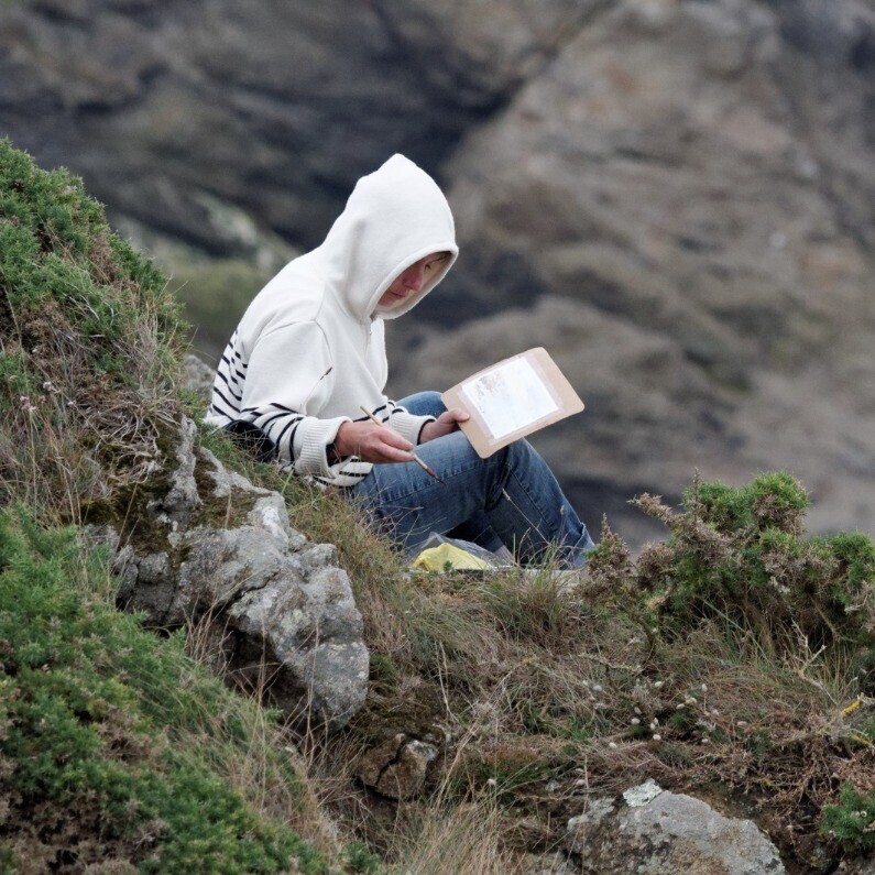 Catherine Saint Fontaine - L'artiste au travail