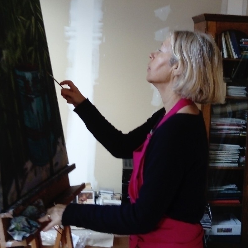 Cathy Monnier - L'artiste au travail