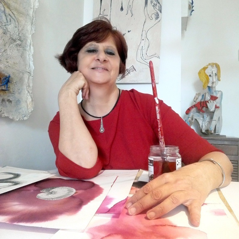 Maria Cristina Cerminara - L'artista al lavoro