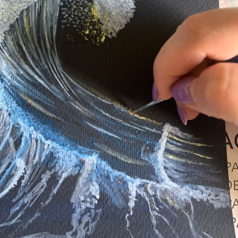 Céline Ferrière - L'artiste au travail