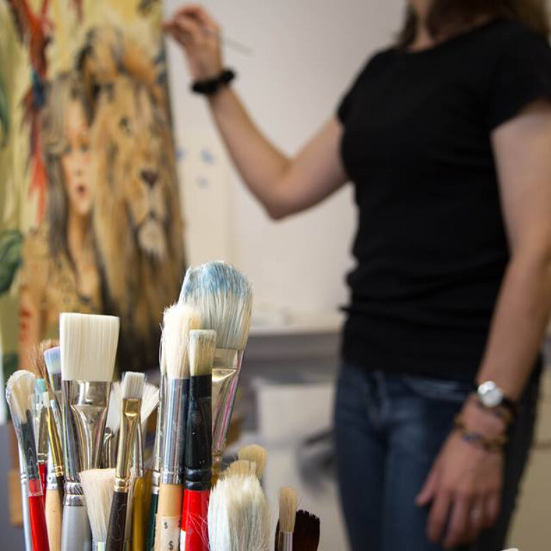 Chantal Duplessis - L'artiste au travail