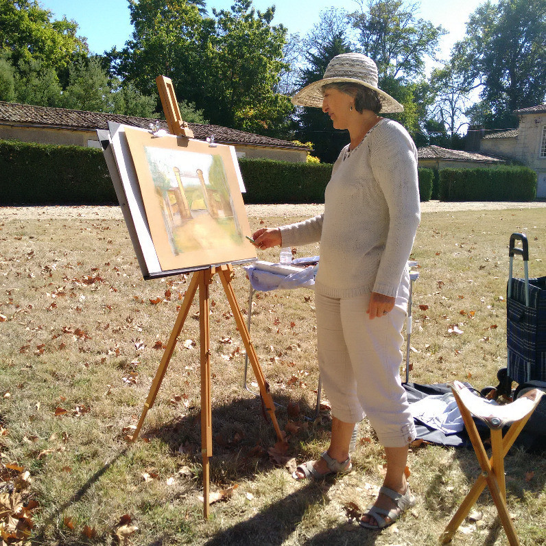 Chantal Le Mesle - El artista trabajando