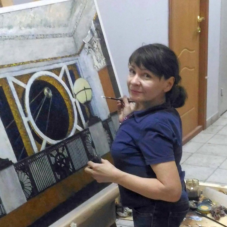 Tatyana Chepkasova - The artist at work
